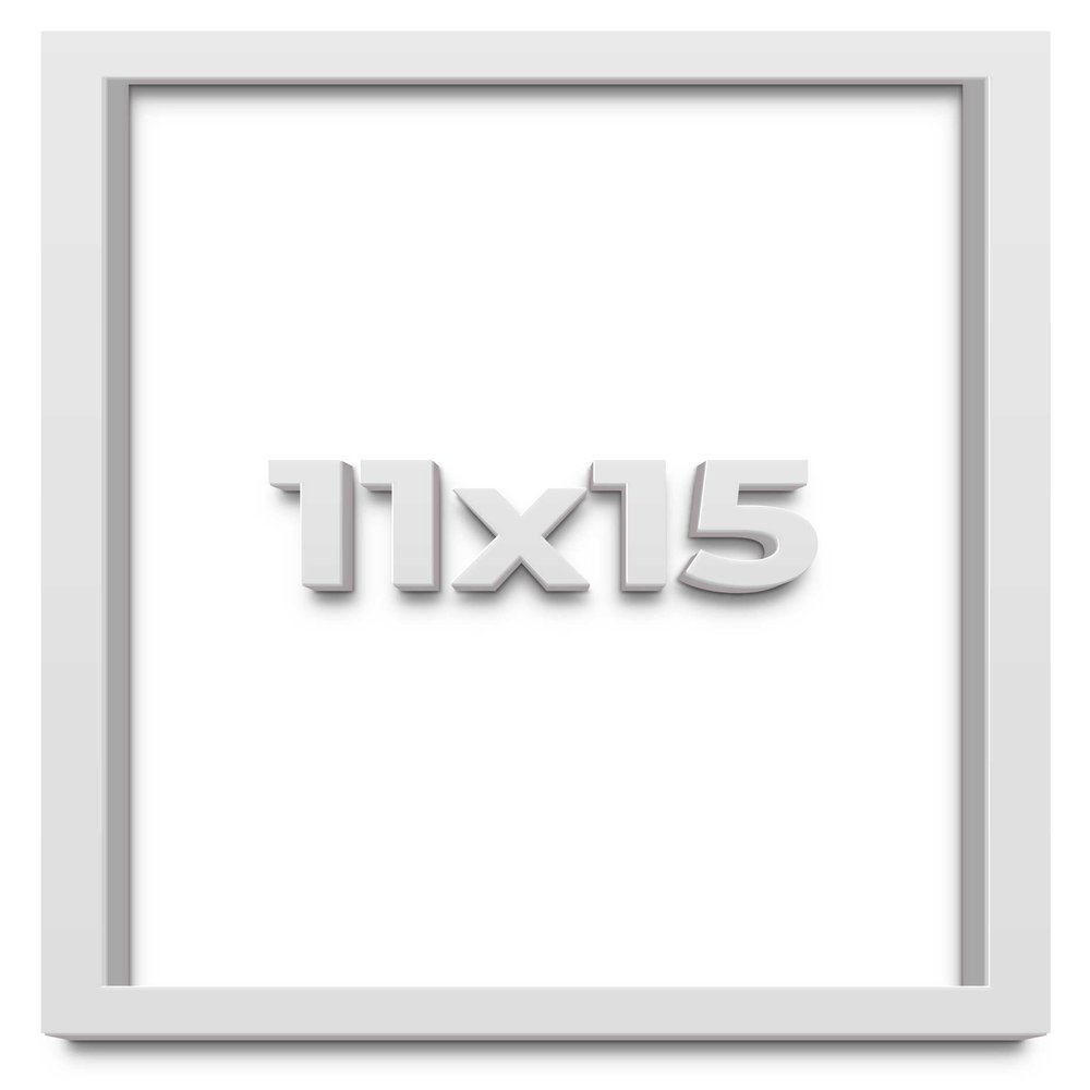 11x15 White Shadow Box Frame - Shadow Box Frame Interior Size 11x15 by 1 Inches Deep - White Frame is Made to Display Items Up to 1 Inches Deep Includes Shatter Resistant Acrylic, Backing, Hardware