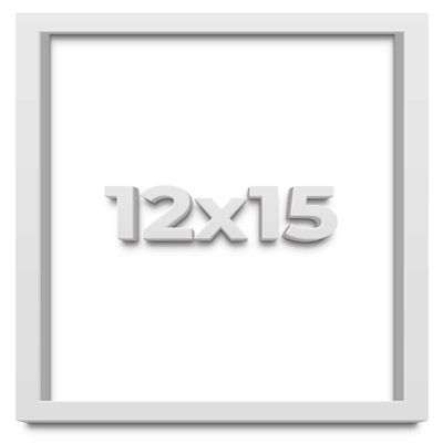 12x15 White Shadow Box Frame - Shadow Box Frame Interior Size 12x15 by 1 Inches Deep - White Frame is Made to Display Items Up to 1 Inches Deep Includes Shatter Resistant Acrylic, Backing, Hardware