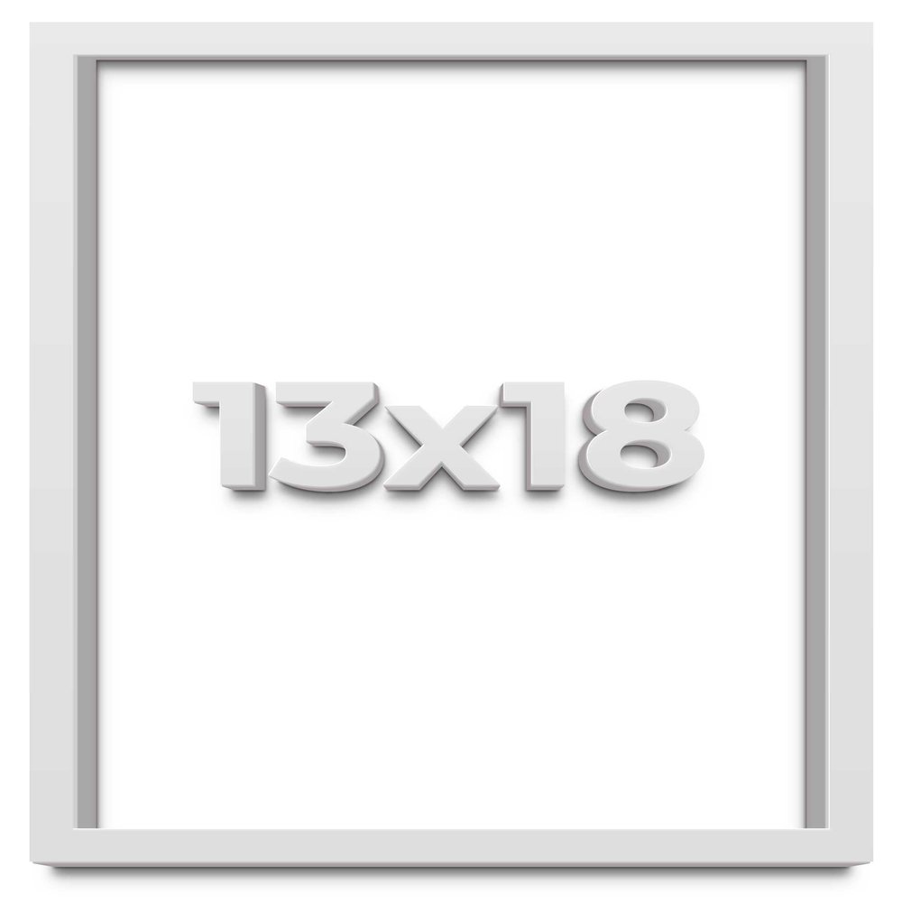 13x18 White Shadow Box Frame - Shadow Box Frame Interior Size 13x18 by 1 Inches Deep - White Frame is Made to Display Items Up to 1 Inches Deep Includes Shatter Resistant Acrylic, Backing, Hardware