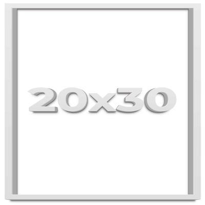 20x30 White Shadow Box Frame - Shadow Box Frame Interior Size 20x30 by 1 Inches Deep - White Frame is Made to Display Items Up to 1 Inches Deep Includes Shatter Resistant Acrylic, Backing, Hardware