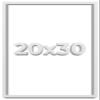 20x30 White Shadow Box Frame - Shadow Box Frame Interior Size 20x30 by 1 Inches Deep - White Frame is Made to Display Items Up to 1 Inches Deep Includes Shatter Resistant Acrylic, Backing, Hardware view 1