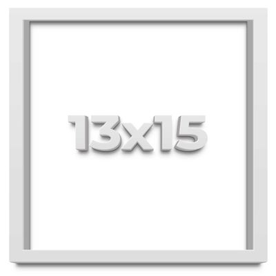 13x15 White Shadow Box Frame - Shadow Box Frame Interior Size 13x15 by 1 Inches Deep - White Frame is Made to Display Items Up to 1 Inches Deep Includes Shatter Resistant Acrylic, Backing, Hardware