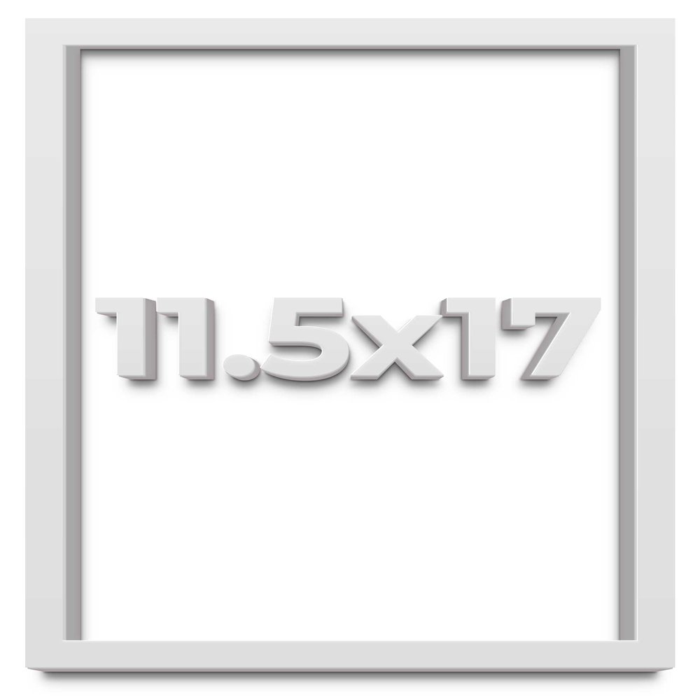 11.5x17 White Shadow Box Frame - Shadow Box Frame Interior Size 11.5x17 by 1 Inches Deep - White Frame Made to Display Items Up to 1 Inches Deep Includes Shatter Resistant Acrylic, Backing, Hardware