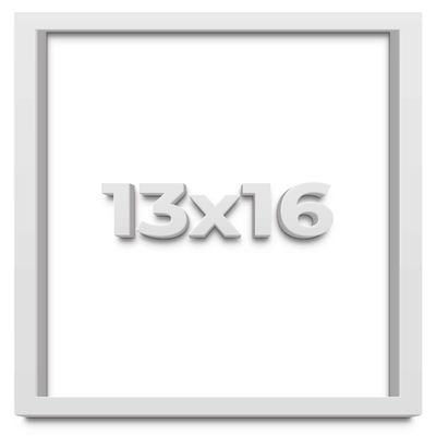 13x16 White Shadow Box Frame - Shadow Box Frame Interior Size 13x16 by 1 Inches Deep - White Frame is Made to Display Items Up to 1 Inches Deep Includes Shatter Resistant Acrylic, Backing, Hardware