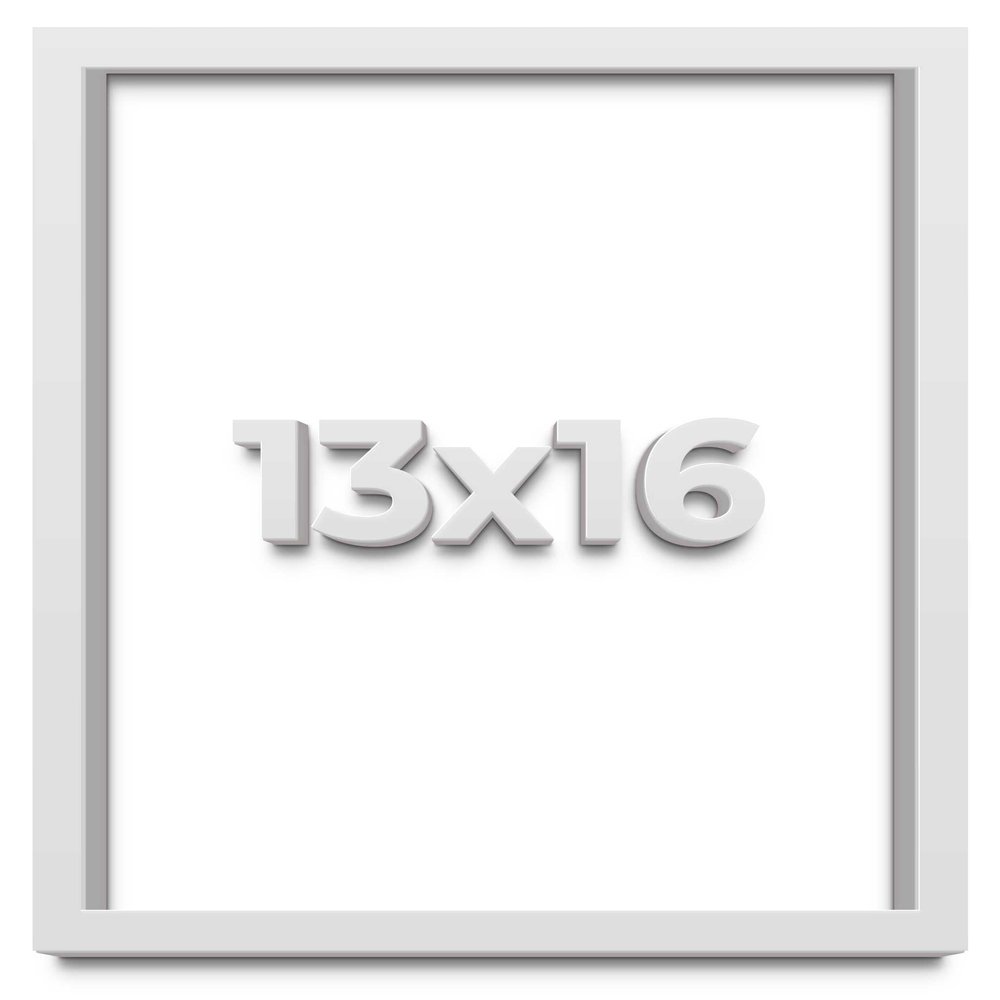 13x16 White Shadow Box Frame - Shadow Box Frame Interior Size 13x16 by 1 Inches Deep - White Frame is Made to Display Items Up to 1 Inches Deep Includes Shatter Resistant Acrylic, Backing, Hardware