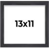 11x13 Shadow Box Frame Contemporary Black | 3/4" Depth of Usable Space| Interior Size 11x13 or 13x11 Inches| UV Resistant Acrylic, Acid-Free Backing, Wall Hangers | Made in USA view 1