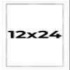 12x24 Shadow Box White Display Frame | Interior Size 1 Inch Deep | Includes Shatter Resistant Acrylic Plexiglass, White Backing and Hanging Hardware view 1