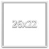 26x22 White Shadow Box Frame - Shadow Box Frame Interior Size 26x22 by 1 Inches Deep - White Frame is Made to Display Items Up to 1 Inches Deep Includes Shatter Resistant Acrylic, Backing, Hardware view 1