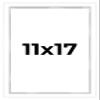 11x17 Shadow Box White Contemporary Frame - Interior Size 11x17 by 1 Inches Deep - White Frame is Made to Display Items Up to 1 Inches Deep Includes Shatter Resistant Acrylic, Backing, Hardware view 1