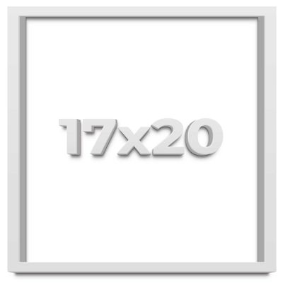 17x20 White Shadow Box Frame - Shadow Box Frame Interior Size 17x20 by 1 Inches Deep - White Frame is Made to Display Items Up to 1 Inches Deep Includes Shatter Resistant Acrylic, Backing, Hardware