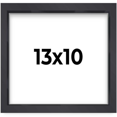 10x13 Shadow Box Frame Contemporary Black | 3/4" Depth of Usable Space| Interior Size 10x13 or 13x10 Inches| UV Resistant Acrylic, Acid-Free Backing, Wall Hangers | Made in USA