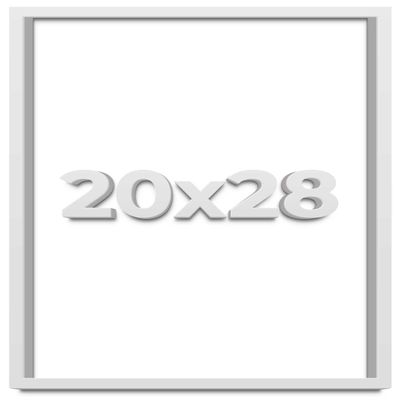 20x28 White Shadow Box Frame - Shadow Box Frame Interior Size 20x28 by 1 Inches Deep - White Frame is Made to Display Items Up to 1 Inches Deep Includes Shatter Resistant Acrylic, Backing, Hardware