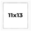 11x13 Shadow Box White Contemporary Frame - Interior Size 11x13 by 1 Inches Deep - White Frame is Made to Display Items Up to 1 Inches Deep Includes Shatter Resistant Acrylic, Backing, Hardware view 1