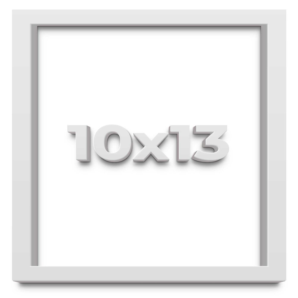10x13 White Shadow Box Frame - Shadow Box Frame Interior Size 10x13 by 1 Inches Deep - White Frame is Made to Display Items Up to 1 Inches Deep Includes Shatter Resistant Acrylic, Backing, Hardware