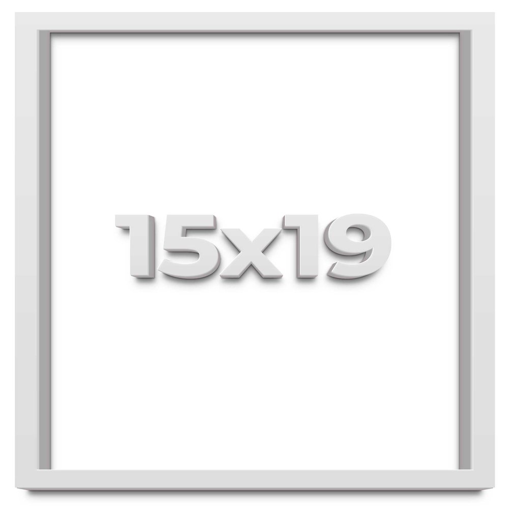15x19 White Shadow Box Frame - Shadow Box Frame Interior Size 15x19 by 1 Inches Deep - White Frame is Made to Display Items Up to 1 Inches Deep Includes Shatter Resistant Acrylic, Backing, Hardware