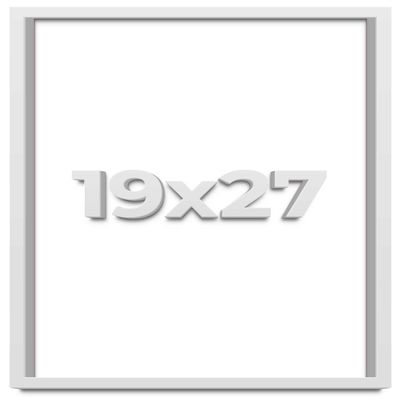 19x27 White Shadow Box Frame - Shadow Box Frame Interior Size 19x27 by 1 Inches Deep - White Frame is Made to Display Items Up to 1 Inches Deep Includes Shatter Resistant Acrylic, Backing, Hardware