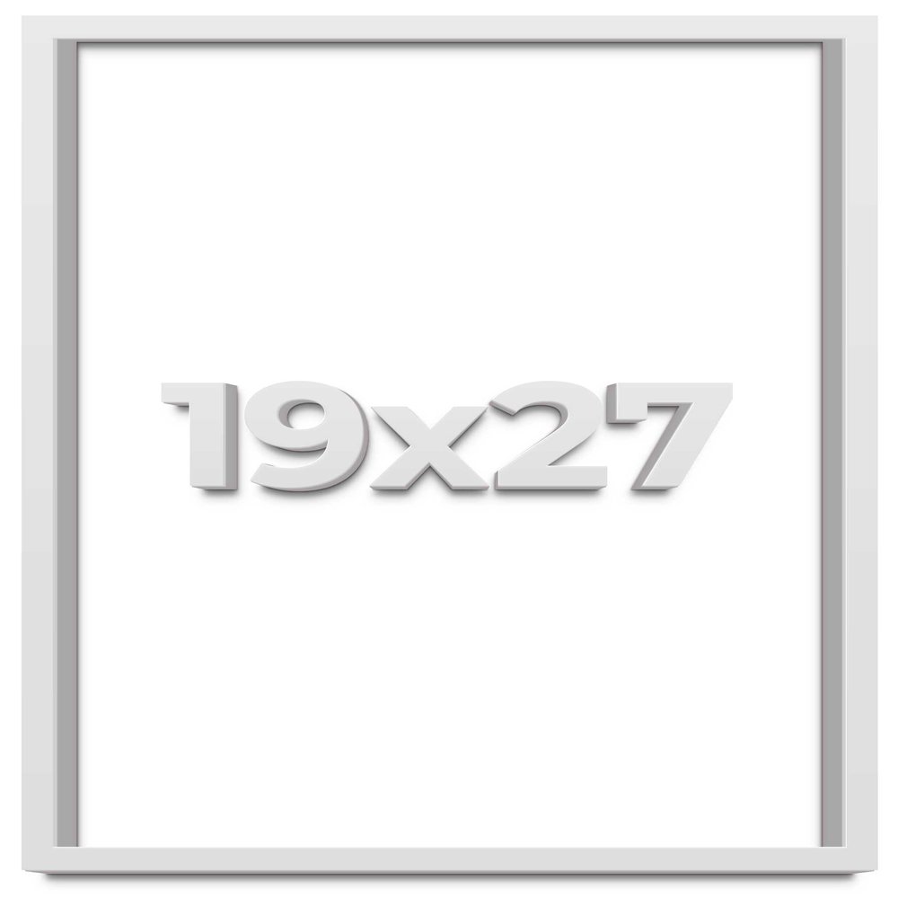 19x27 White Shadow Box Frame - Shadow Box Frame Interior Size 19x27 by 1 Inches Deep - White Frame is Made to Display Items Up to 1 Inches Deep Includes Shatter Resistant Acrylic, Backing, Hardware