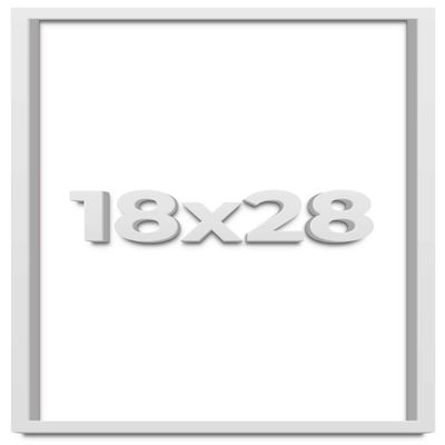 28x18 White Shadow Box Frame - Shadow Box Frame Interior Size 28x18 by 1 Inches Deep - White Frame is Made to Display Items Up to 1 Inches Deep Includes Shatter Resistant Acrylic, Backing, Hardware