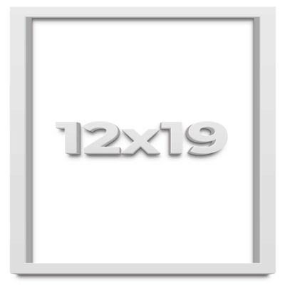 12x19 White Shadow Box Frame - Shadow Box Frame Interior Size 12x19 by 1 Inches Deep - White Frame is Made to Display Items Up to 1 Inches Deep Includes Shatter Resistant Acrylic, Backing, Hardware