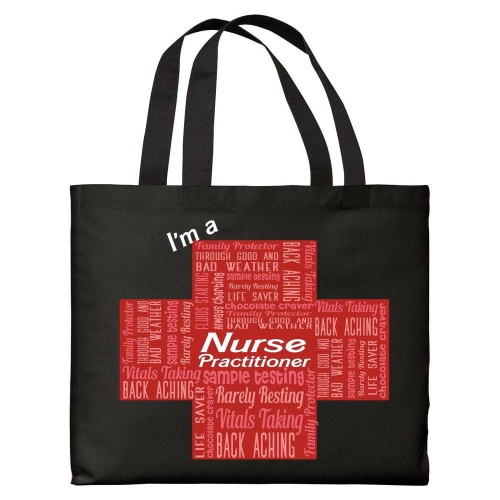 ThisWear I'm Nurse Practitioner Essential Attributes Tote Bag - Full Black