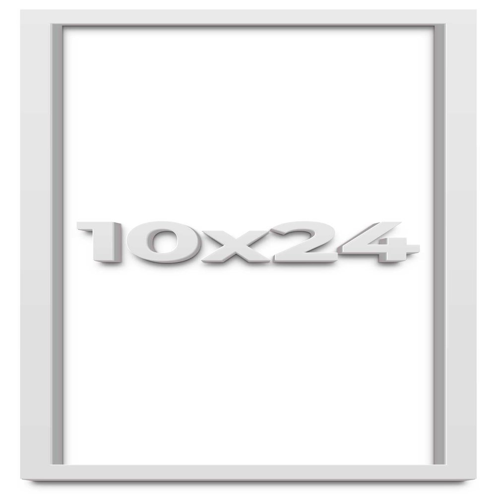 10x24 White Shadow Box Frame - Shadow Box Frame Interior Size 10x24 by 1 Inches Deep - White Frame is Made to Display Items Up to 1 Inches Deep Includes Shatter Resistant Acrylic, Backing, Hardware