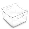 BINO Plastic Storage Bins - 12 Pack - THE LODGE COLLECTION - Multi-Use Organizer Bins - Built-In Handles - BPA-Free - Pantry & Home Organization - Fridge & Freezer Organizer view 1