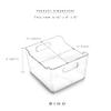 BINO Plastic Storage Bins - 12 Pack - THE LODGE COLLECTION - Multi-Use Organizer Bins - Built-In Handles - BPA-Free - Pantry & Home Organization - Fridge & Freezer Organizer view 3
