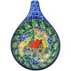 Polmedia Polish Pottery Condiment Dish UNIKAT - Cabin Meadow Pattern Handmade in Boleslawiec Poland by Ceramika Artystyczna + Certificate of Authenticity view 2