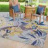 Leick Home 595249 Song Floral Indoor Outdoor Area Rug Rectangle 3'x5' view 1