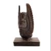Ancient Egyptian statue of Isis wings Goddess of fertility and was also known as the goddess .of motherhood, magic, death, healing, and rebirth Her name means Queen of the throne. view 3