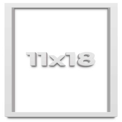 11x18 White Shadow Box Frame - Shadow Box Frame Interior Size 11x18 by 1 Inches Deep - White Frame is Made to Display Items Up to 1 Inches Deep Includes Shatter Resistant Acrylic, Backing, Hardware