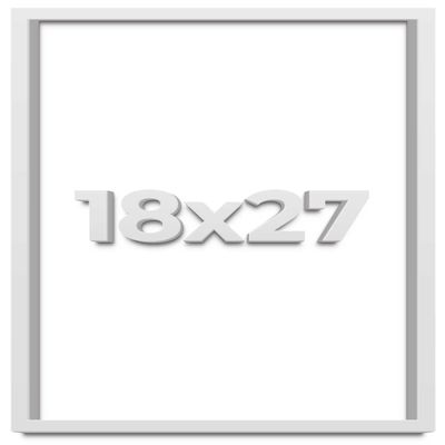 18x27 White Shadow Box Frame - Shadow Box Frame Interior Size 18x27 by 1 Inches Deep - White Frame is Made to Display Items Up to 1 Inches Deep Includes Shatter Resistant Acrylic, Backing, Hardware