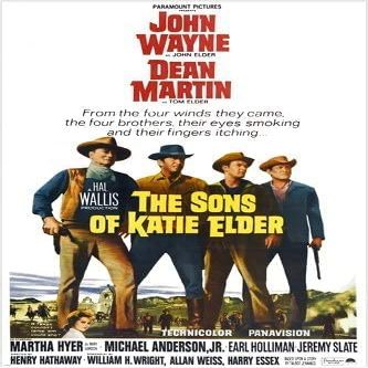 The Sons Of Katie Elder Movie Poster Guns Smoke Home Decor Print (20x30)