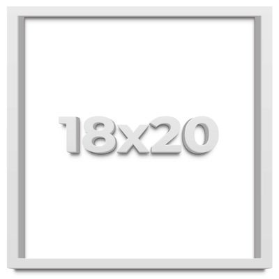 18x20 White Shadow Box Frame - Shadow Box Frame Interior Size 18x20 by 1 Inches Deep - White Frame is Made to Display Items Up to 1 Inches Deep Includes Shatter Resistant Acrylic, Backing, Hardware