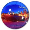 USA Chicago Fridge Magnet Refrigerator Stickers Decorative Magnet Travel Souvenir Crystal Glass view 1