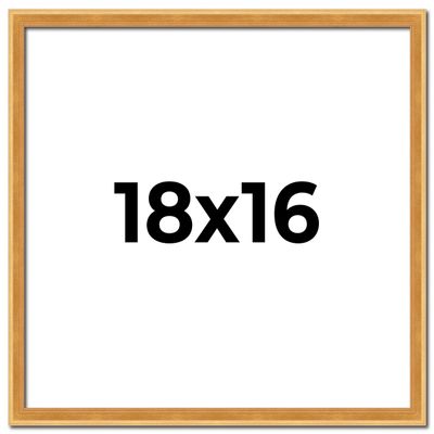 Poster Palooza 18x16 Frame Olde Gold Solid Wood Picture Frame | 0.75 Inch Moulding Width | Includes UV Acrylic Plexiglass, Foam Board Backing & Hanging Hardware