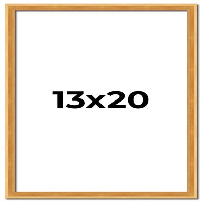 Poster Palooza 13x20 Frame Olde Gold Solid Wood Picture Frame | 0.75 Inch Moulding Width | Includes UV Acrylic Plexiglass, Foam Board Backing & Hanging Hardware