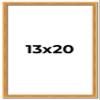 Poster Palooza 13x20 Frame Olde Gold Solid Wood Picture Frame | 0.75 Inch Moulding Width | Includes UV Acrylic Plexiglass, Foam Board Backing & Hanging Hardware view 1