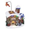 Moving Reindeer School Christmas Village - Animated LED Lighted Pre-lit Musical Christmas Village - Christmas Village Houses - Perfect Addition to Your Christmas Indoor Decorations & Holiday Displays view 1