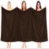 100% Cotton Oversized 40x80 Bath Sheet, Turkish Bath Towels for Bathroom Extra Large, Brown Bath Sheet view 2