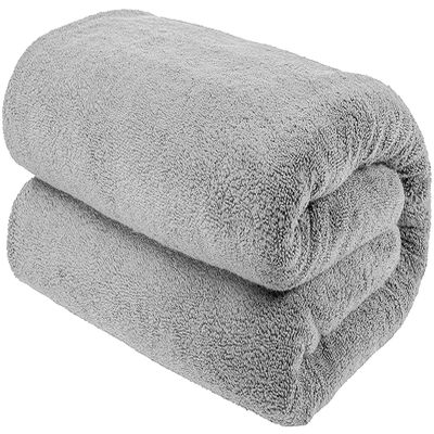 100% Cotton Oversized 40x80 Bath Sheet, Turkish Bath Towels for Bathroom Extra Large, Cool Grey Bath Sheet