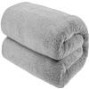 100% Cotton Oversized 40x80 Bath Sheet, Turkish Bath Towels for Bathroom Extra Large, Cool Grey Bath Sheet view 1