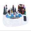 Christmas Shop with Moving Swans - Animated Lighted Musical Snow Village - Perfect Addition to Your Christmas Indoor Decorations & Holiday Displays - A Thoughtful Gift for Your Loved Ones view 1