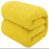 100% Cotton Oversized 40x80 Bath Sheet, Turkish Bath Towels for Bathroom Extra Large, Yellow Bath Sheet view 1