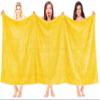 100% Cotton Oversized 40x80 Bath Sheet, Turkish Bath Towels for Bathroom Extra Large, Yellow Bath Sheet view 2