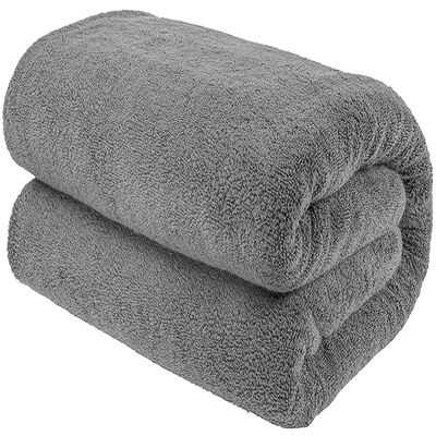100% Cotton Oversized 40x80 Bath Sheet, Turkish Bath Towels for Bathroom Extra Large, Gray Bath Sheet