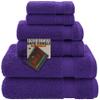 American Bath Towels 100% Cotton 6 Piece Turkish Towel Set, Ultra Soft Absorbent Bathroom Towels, 2 Bath Towel 2 Hand Towels 2 Washcloths, Purple view 1