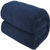 100% Cotton Oversized 40x80 Bath Sheet, Turkish Bath Towels for Bathroom Extra Large, Navy Blue Bath Sheet view 1