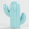 Ceramic Decorative Toothpick Holder Blue Cactus Shaped Toothpick Dispenser Ceramic Cotton Swab Container for Holiday Party Table Decoration view 1
