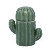 Ceramic Decorative Toothpick Holder Green Cactus Shaped Toothpick Dispenser Ceramic Cotton Swab Container for Holiday Party Table Decoration view 1